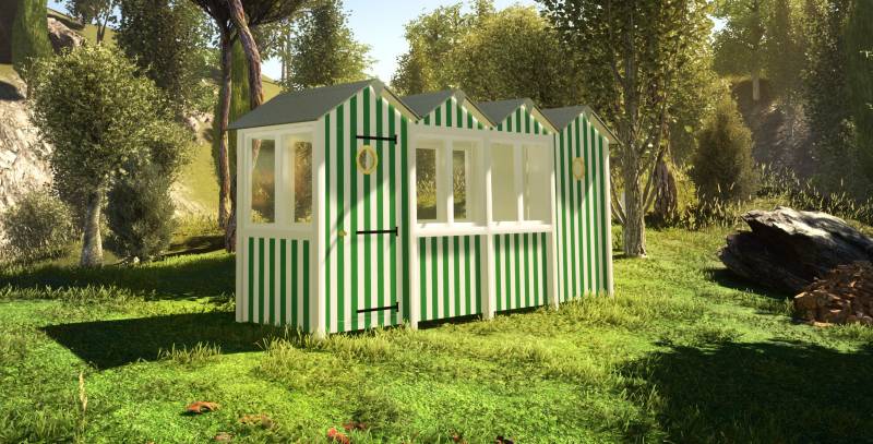 Serre de jardin en bois en kit de fabrication française