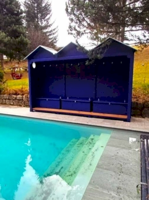 Une cabine sur mesure pour le Chalet Mounier