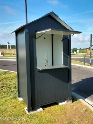 Installation d'une cabine simple avec ouverture kiosque 